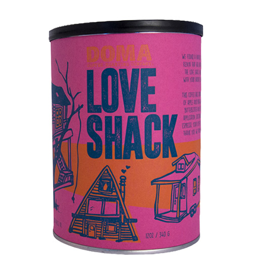 Love Shack Coffee Can Wrap view 3