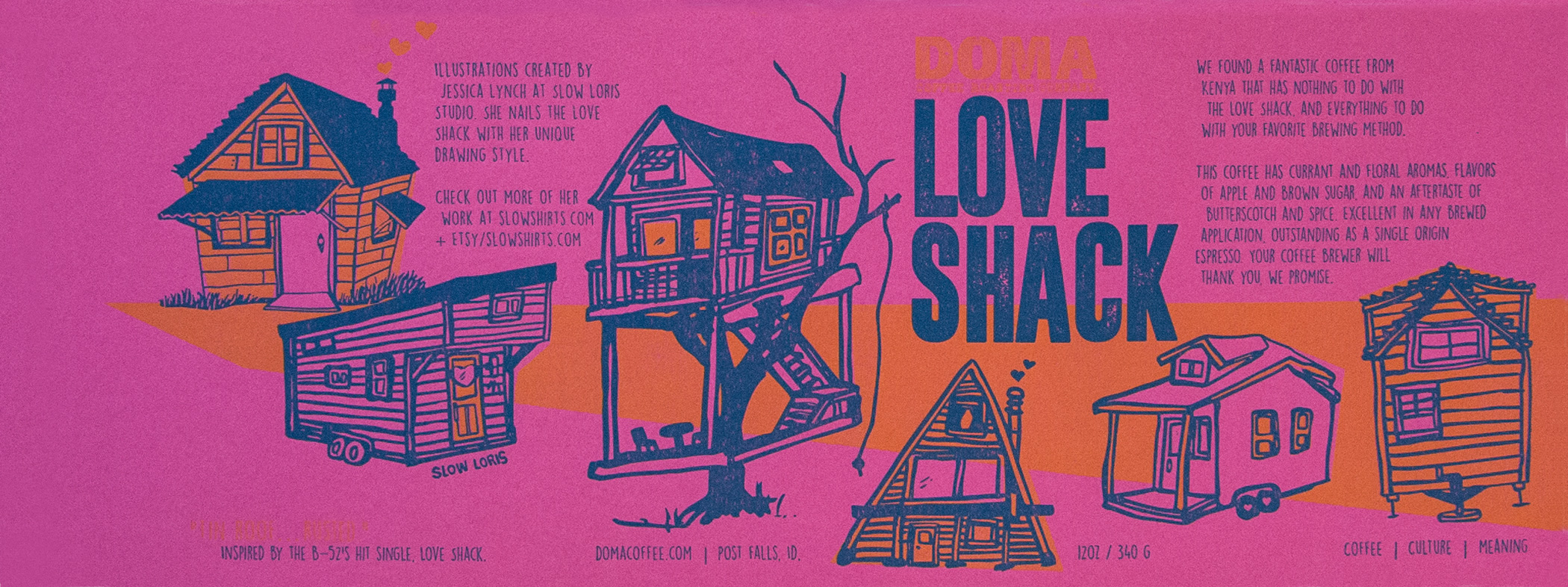 Love Shack Coffee Can Wrap view 4