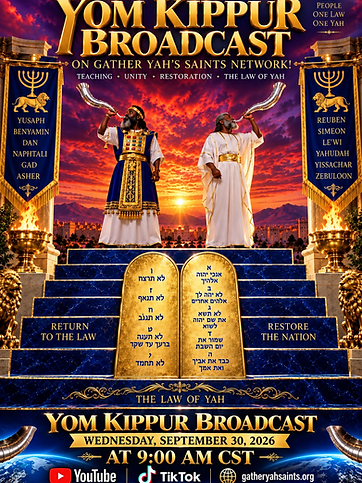 Yom Kippur Broadcast flyer