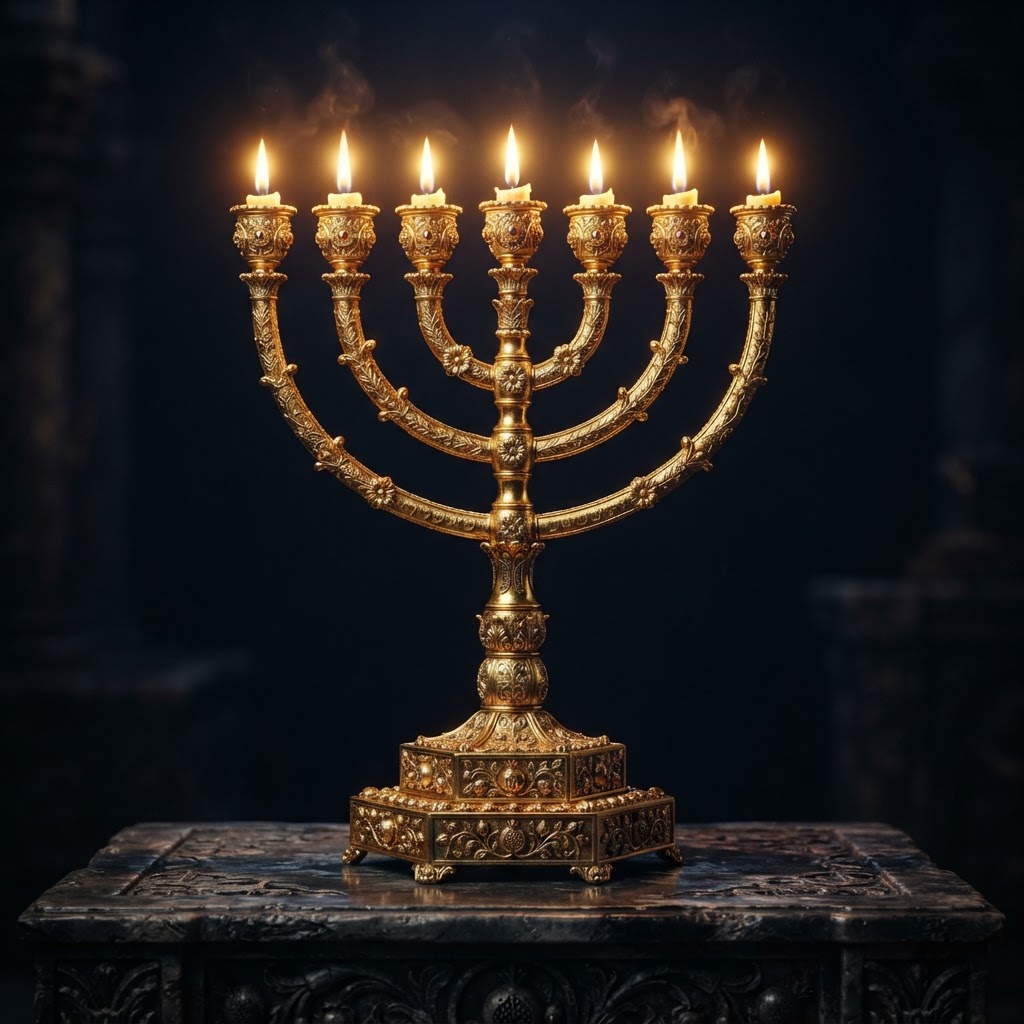 Golden Menorah