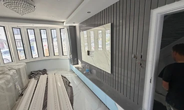Media Wall Unit in London by Harris Construction