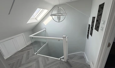 Loft Stairwell in London by Harris Construction