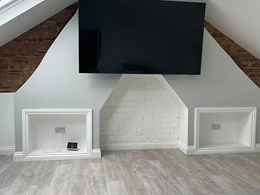 Completed Loft Room in London by Harris Construction