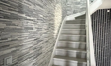 Glass Balustrade Staircase in London by Harris Construction