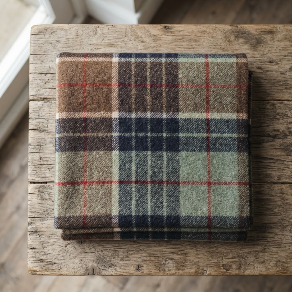 Border Tweeds Wool Picnic Blanket