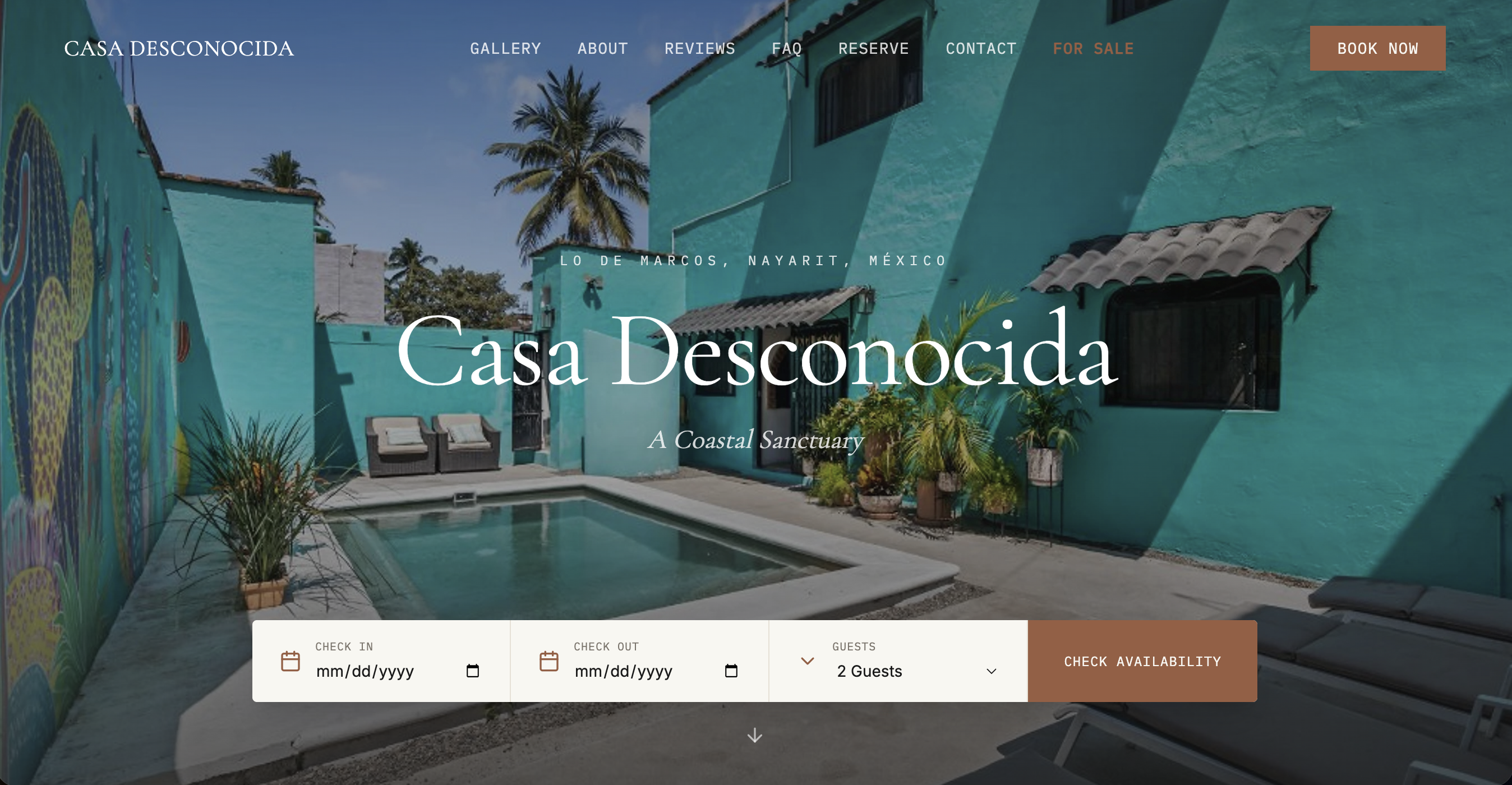 Casa Desconocida — Lo de Marcos, Nayarit product screenshot