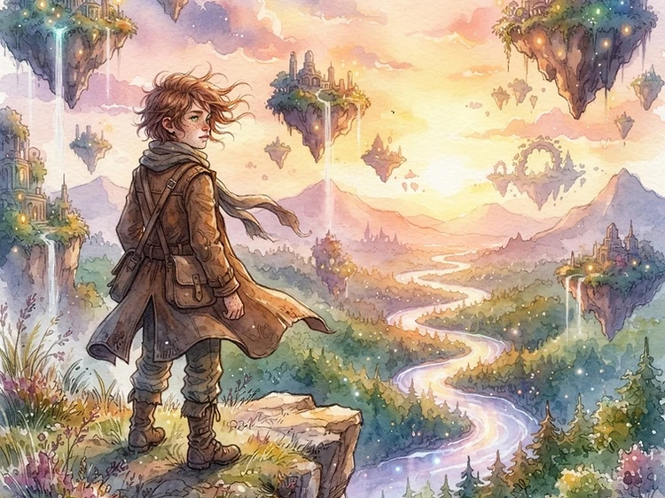 Watercolor art style preview