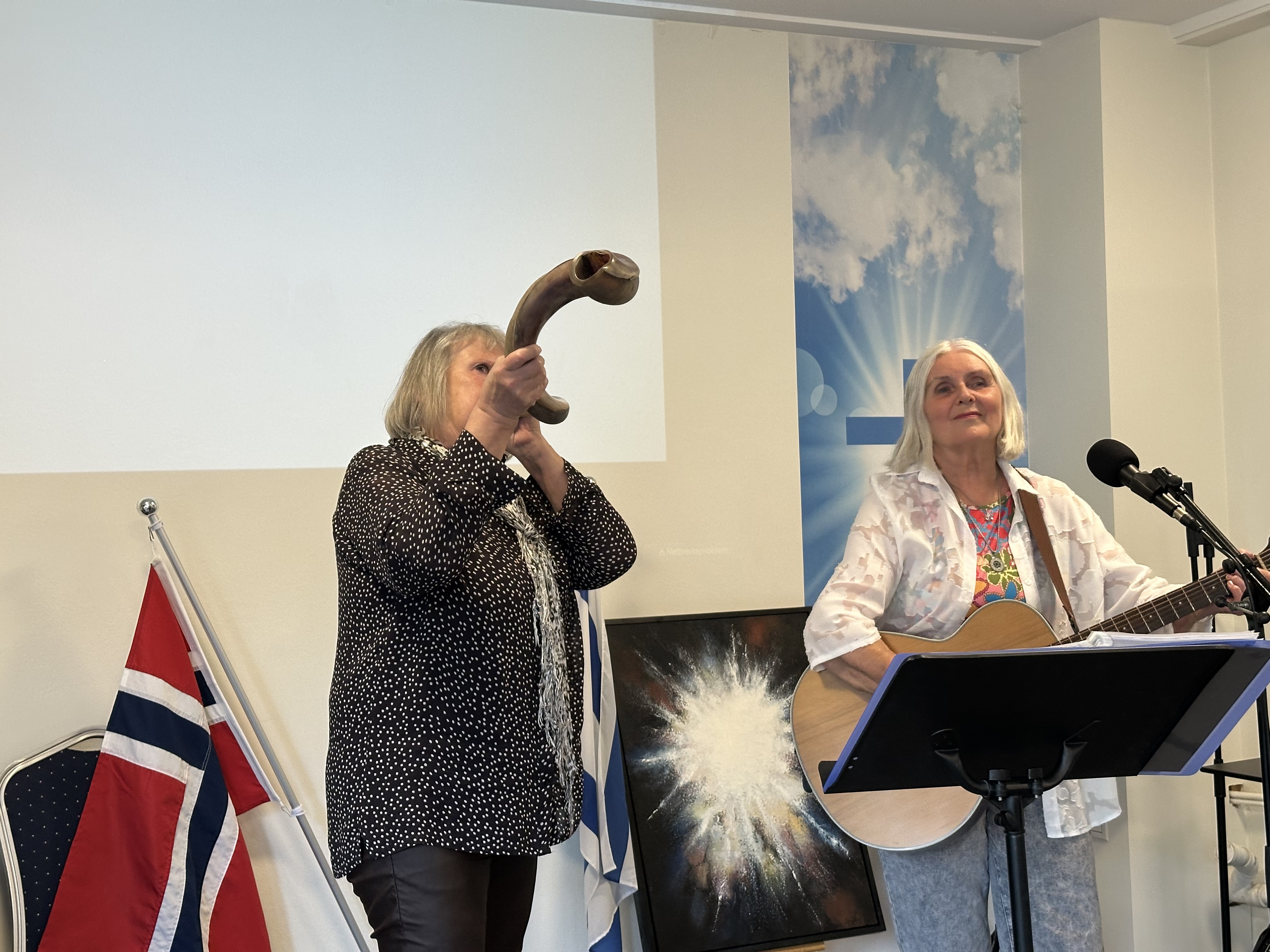 Shofarblåsing