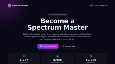 Spectrum Masters Game template preview