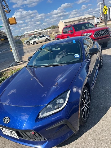 Toyota GR86 with freshly serviced windshield
