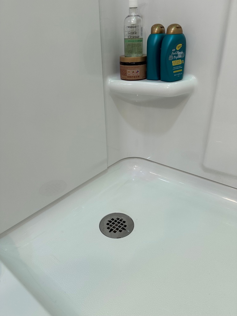 Shower after deep cleaning in Southwestern Pennsylvania