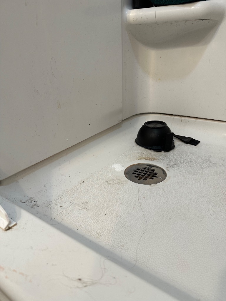 Shower before deep cleaning in Southwestern Pennsylvania
