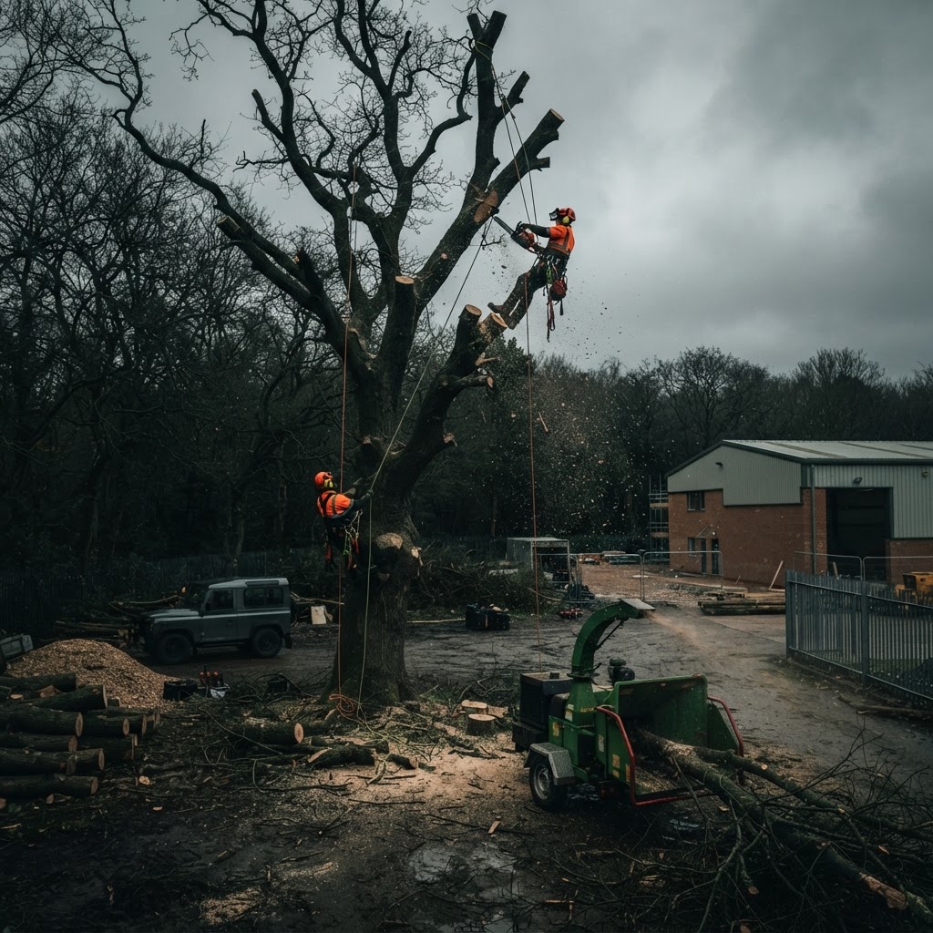 Commercial tree surgery in Shropshire by TreeTech