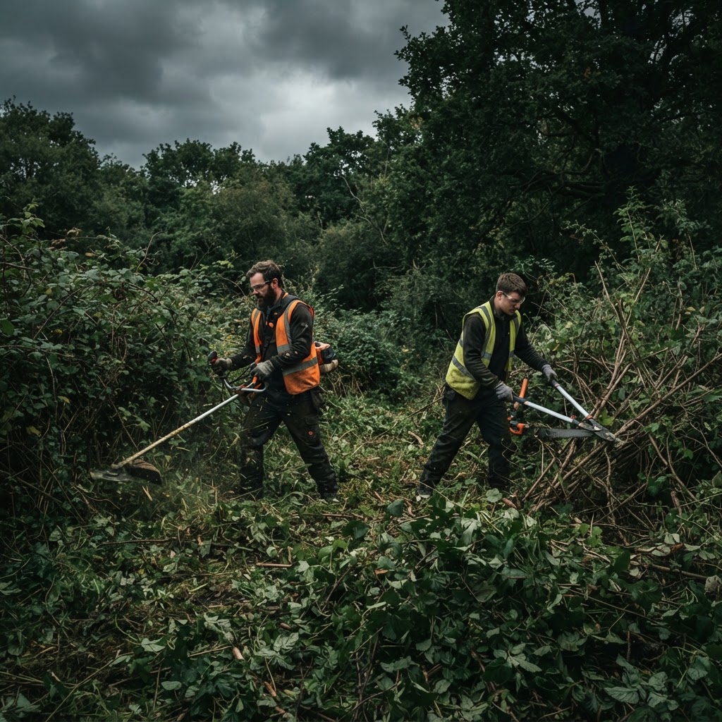 Ground clearance in Shropshire by TreeTech