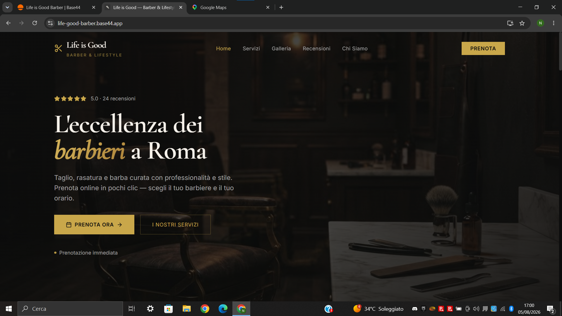BARBIERI CON PRENOTAZIONE template preview