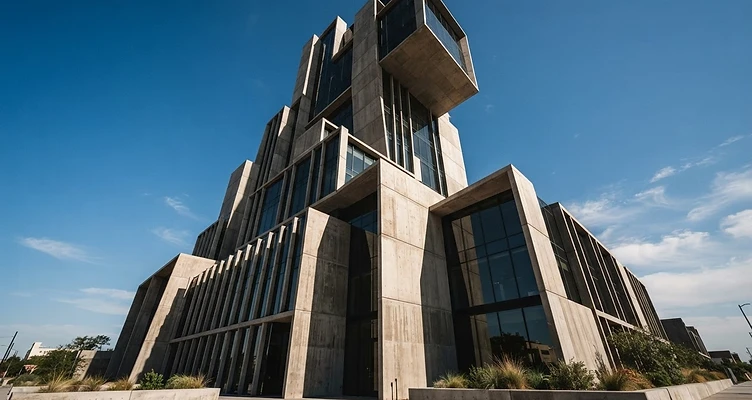 Modern minimalist building
