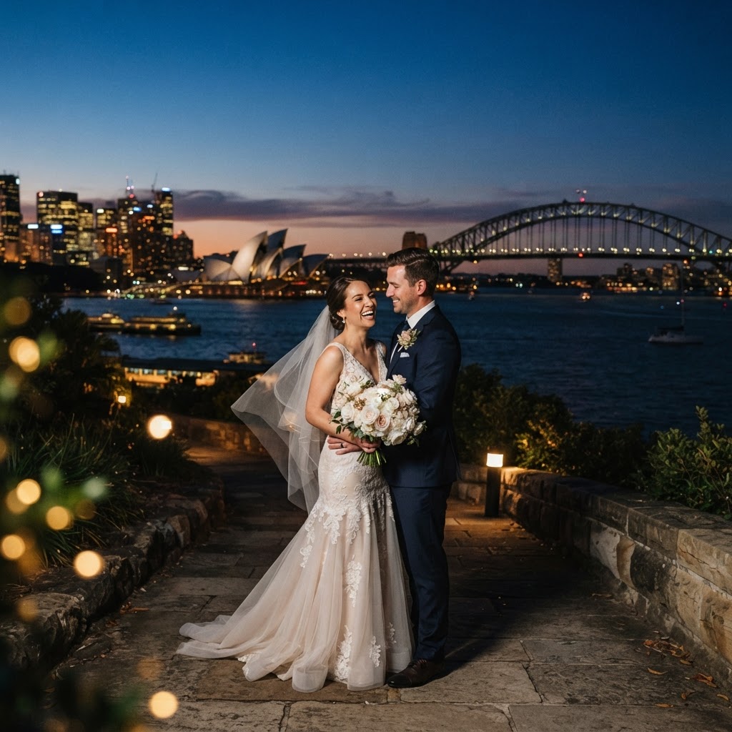 Unplugged wedding with guests taking images