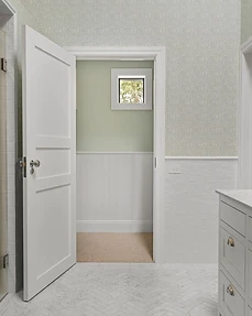 Feature mosaic tile bathroom
