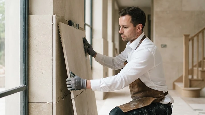 Can natural stone be used outdoors?