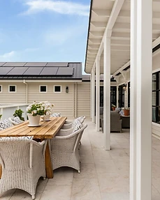 Alfresco tiled verandah