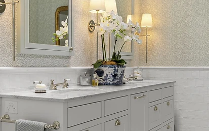 Stone tile bathroom