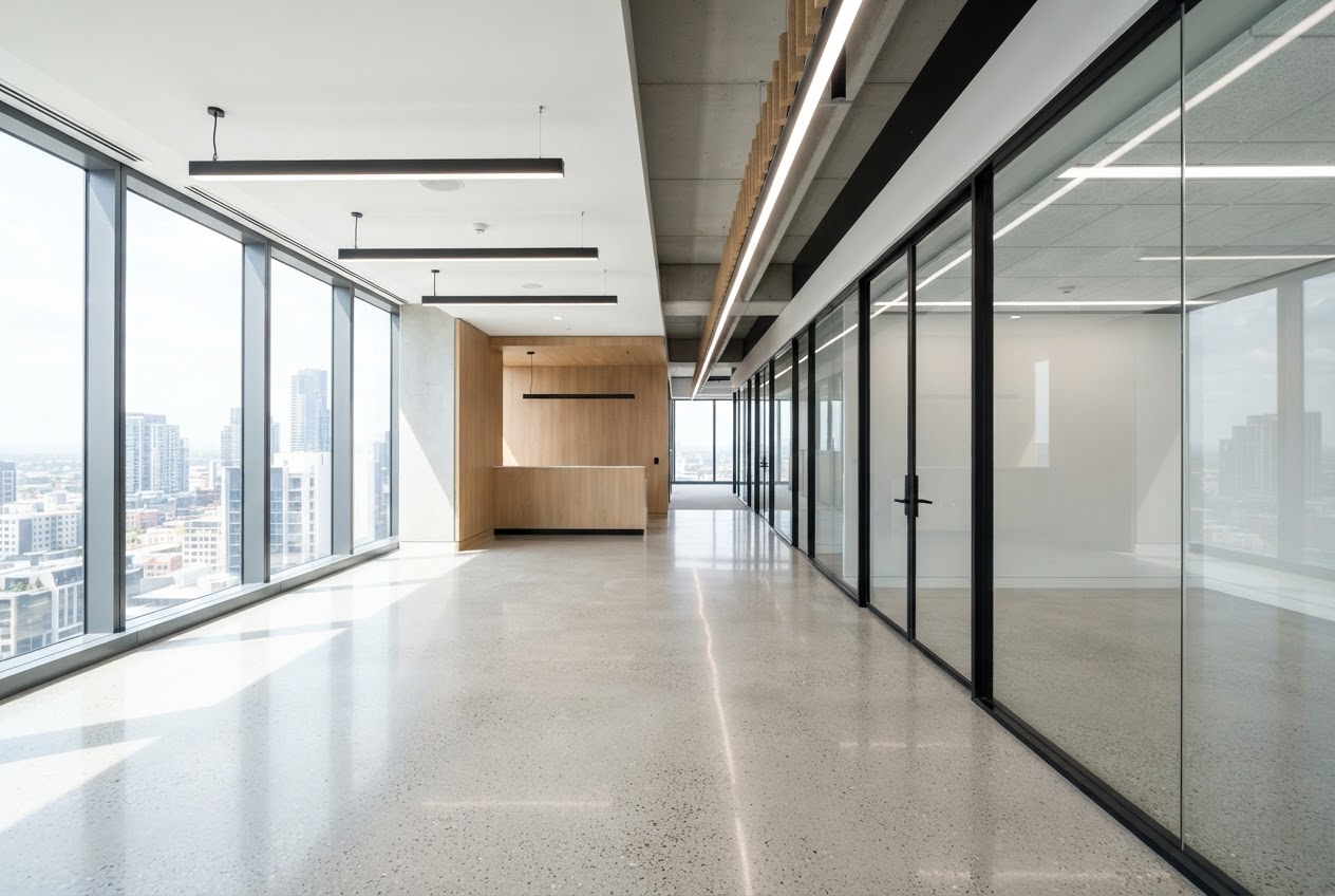 Builders Cleaning — architectural detail of a completed handover