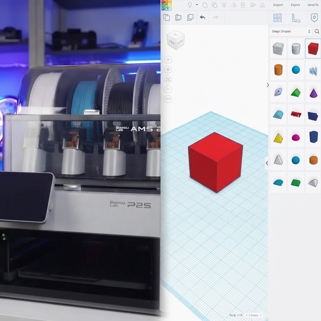 תלת מימד: Tinkercad + BambuLab