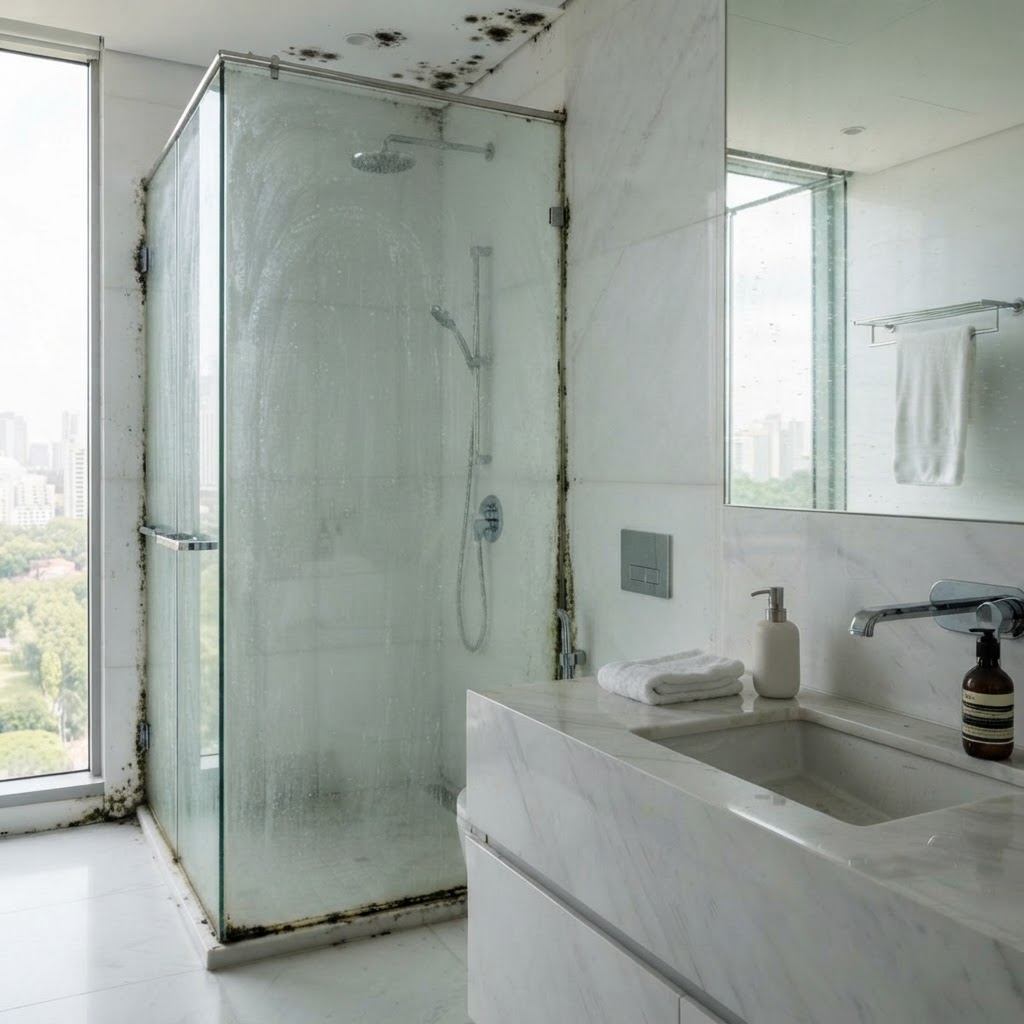 Condo Bathroom Deep Clean — Bukit Timah — before cleaning