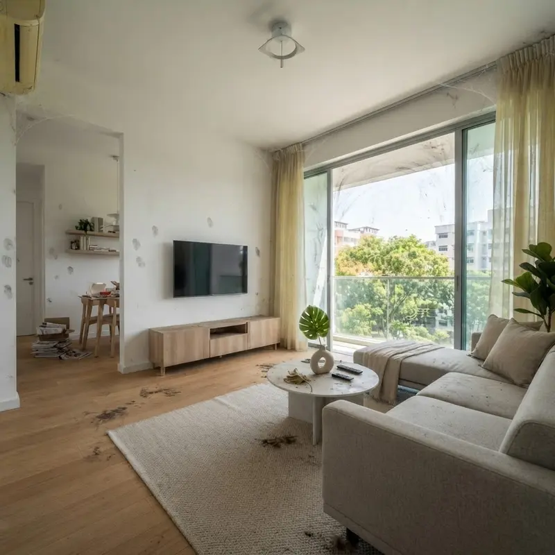 4-Room HDB Move-Out — Ang Mo Kio — before cleaning