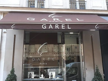Store banne — bijouterie Garel Paris