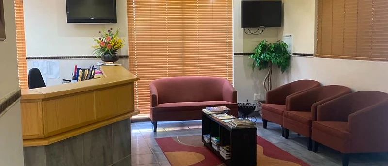 Dr. Bona practice reception and waiting area in Welkom
