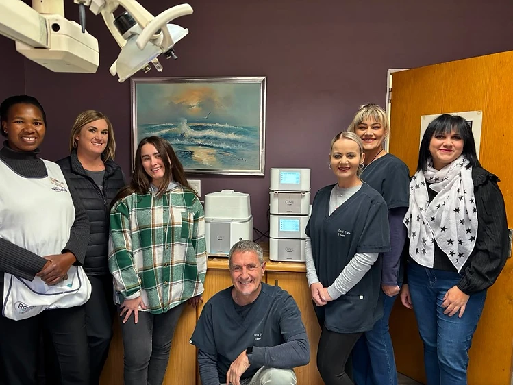 The SMILE-IT Dental Studio team with their Rapid Shape 3D printing units