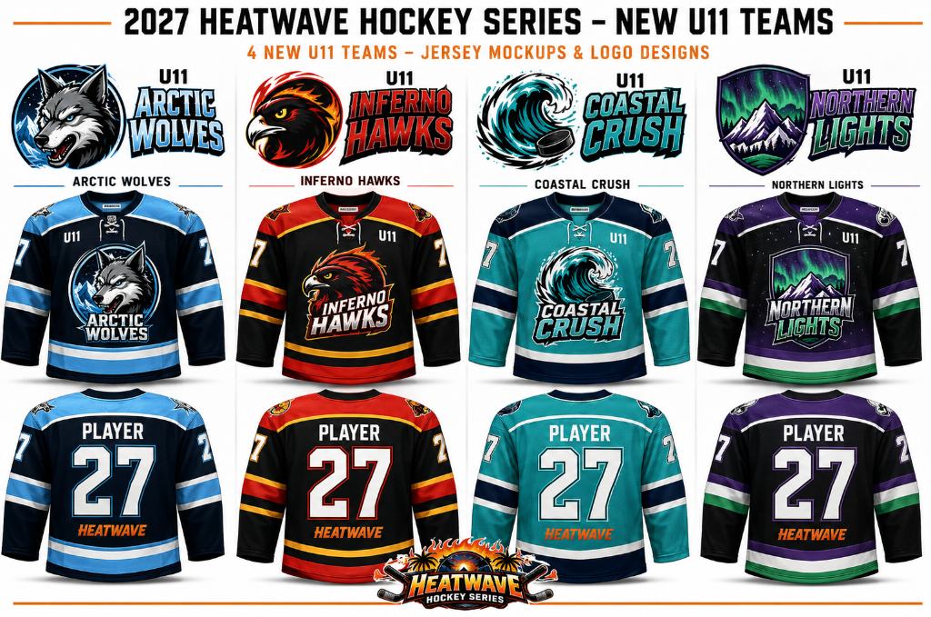 U11 Division — Jersey Mockups & Logo Designs