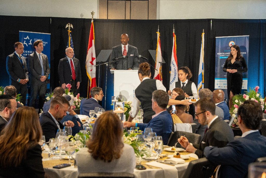 Scene from a previous Mayors Summit Against Antisemitism
