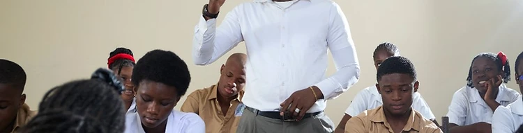 Learners in school uniform walking together