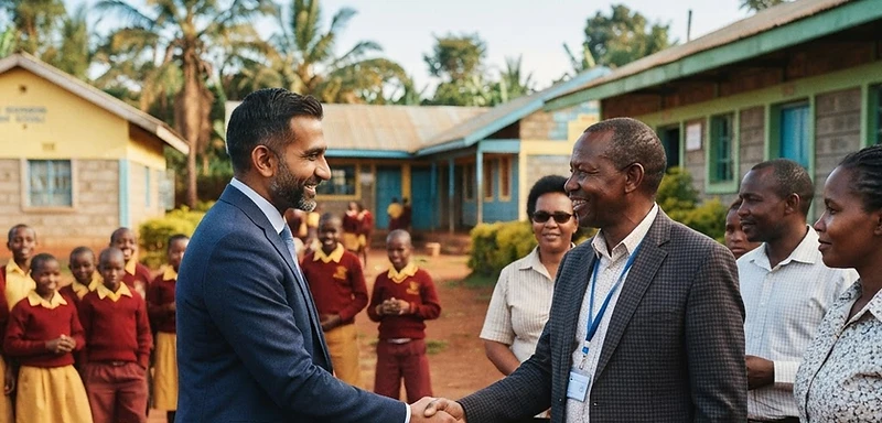 Kugan in a Kenyan school setting