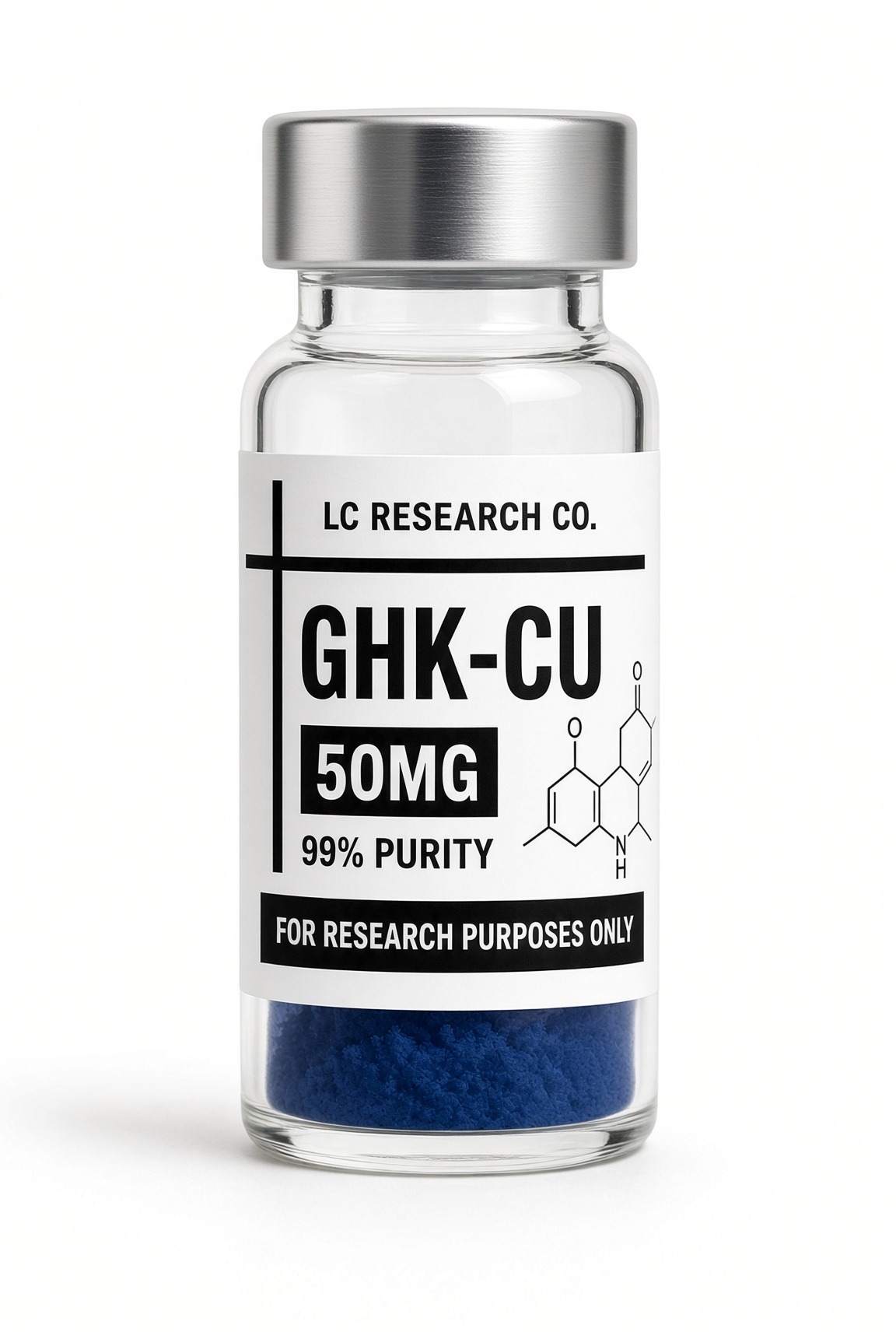 GHK-Cu (Copper Peptide) research vial