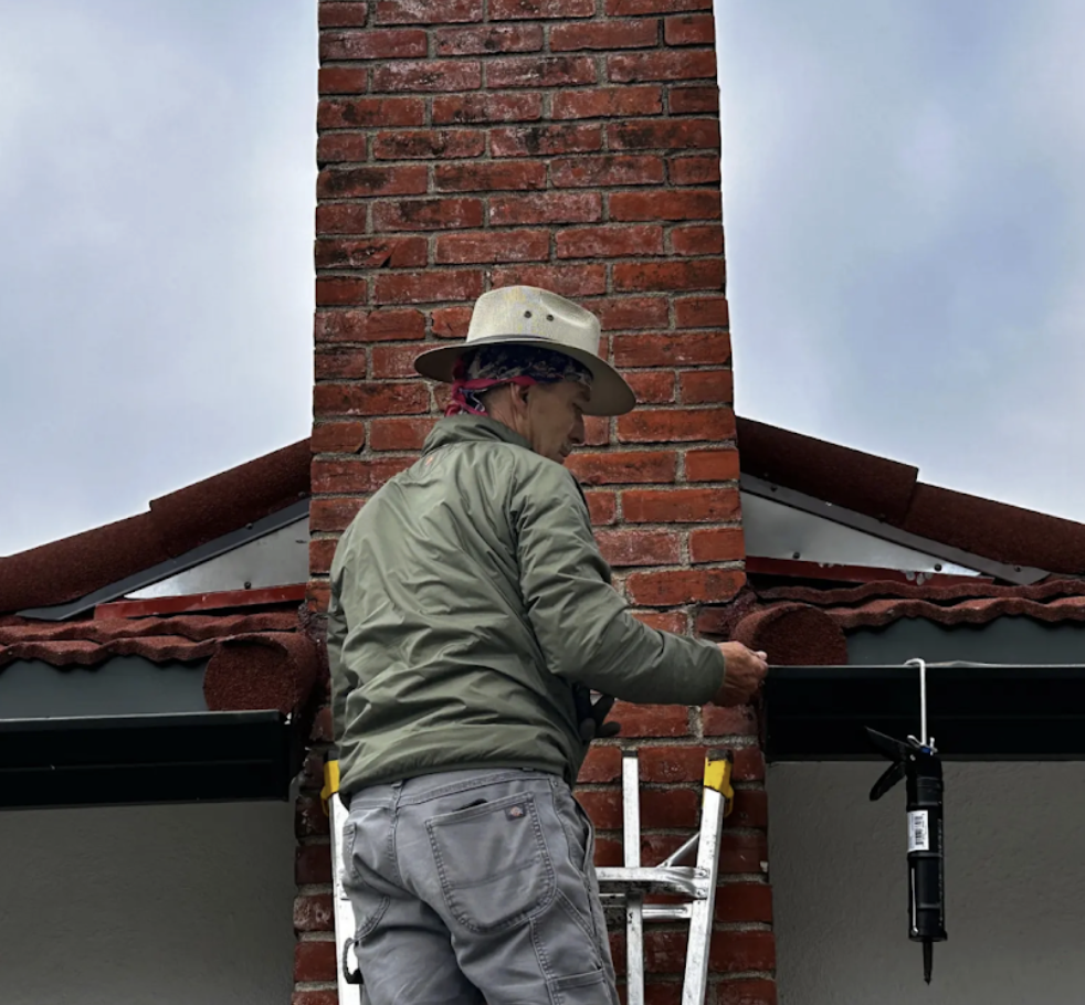 A Roof Improvement Pros craftsman at work