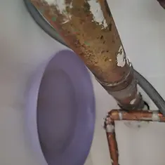 Corroded Copper Pipe Leak