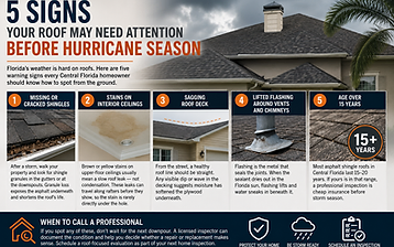 5 Signs Your Roof May Need Attention Before Hurricane Season