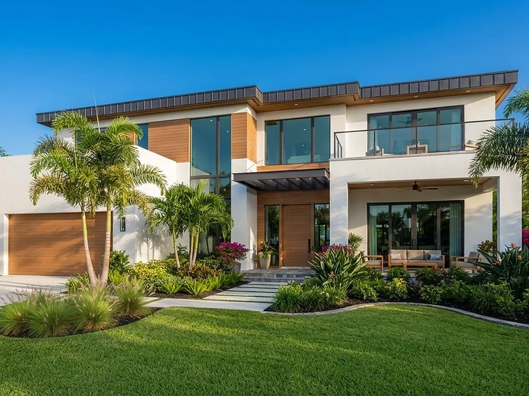 Pristine Florida home exterior