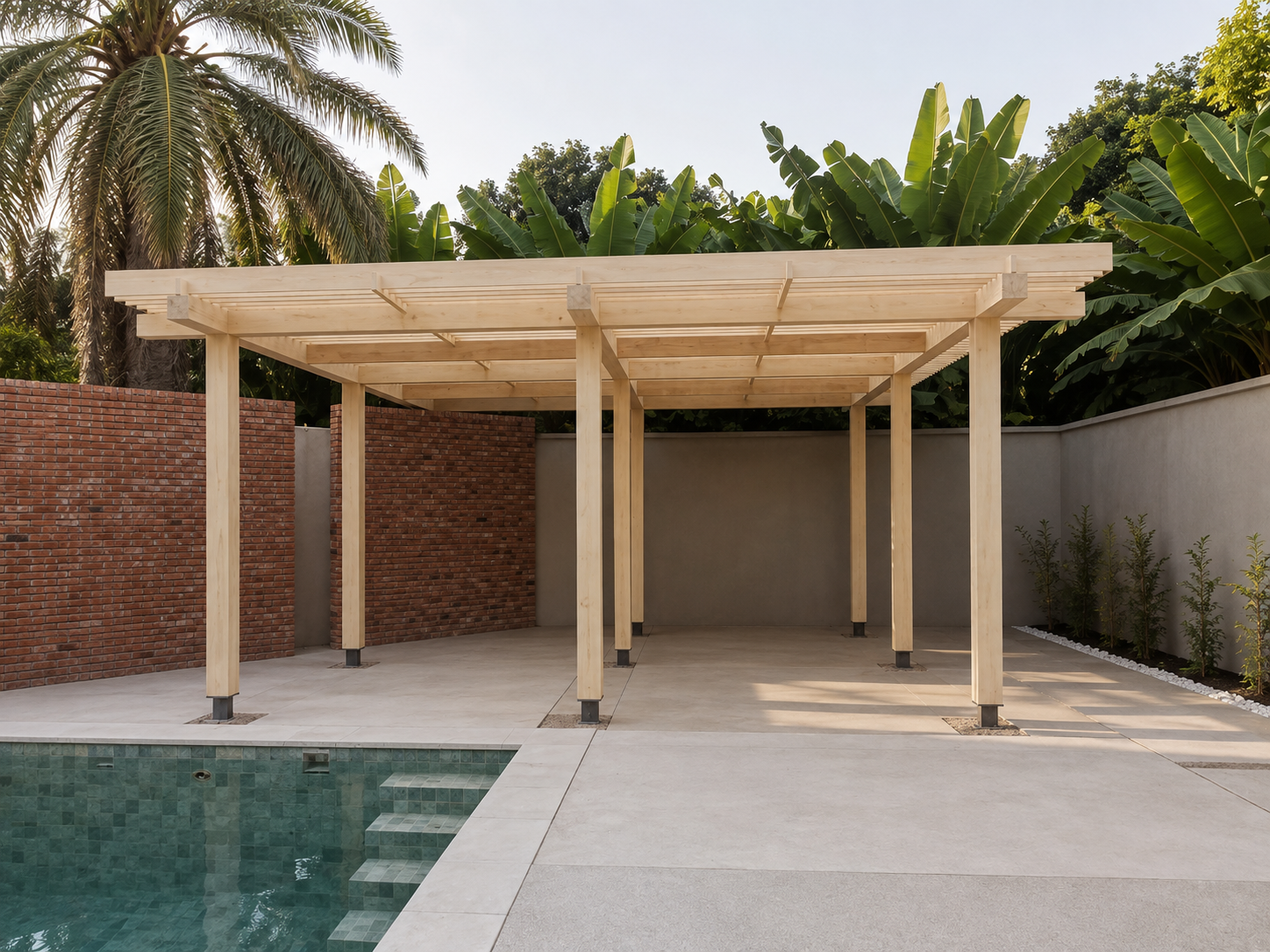 Poolside Pergola