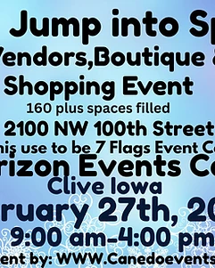 Clive's Jump into Spring Craft, Vendors, Boutiques and More Shopping Event
