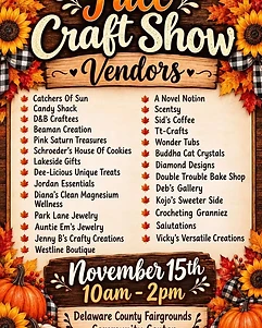 5th Annual Fall Craft Show