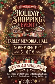 Farley Memorial Hall ~ Holiday Shopping Event