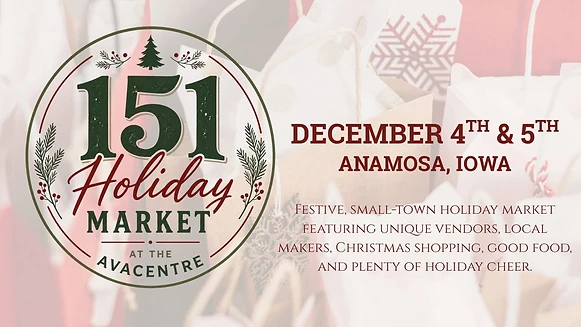 151 Holiday Market at The Avacentre!