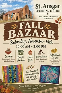 St. Ansgar Lutheran Church Fall Bazaar
