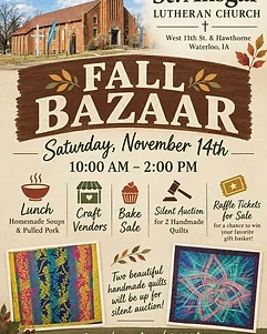 St. Ansgar Lutheran Church Fall Bazaar