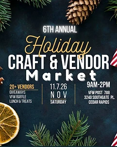 6th Annual Holiday Craft & Vendor Market