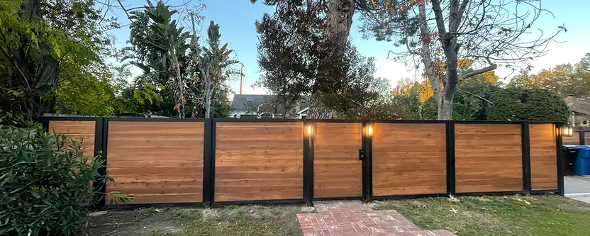 Cedar shake facade with arched entry completed in Studio City